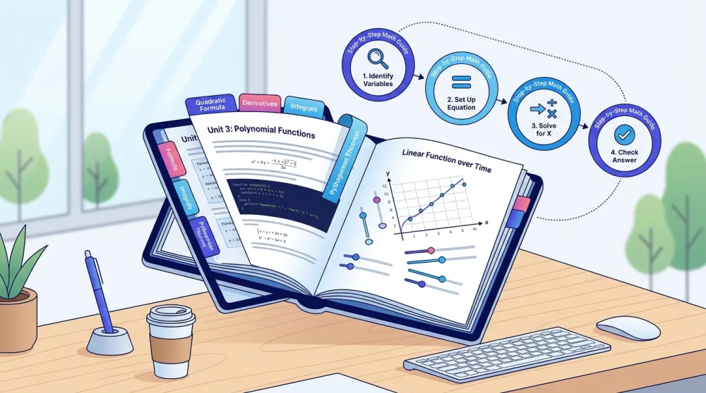 Digital Math Learning Center Textbook and Formula Guides